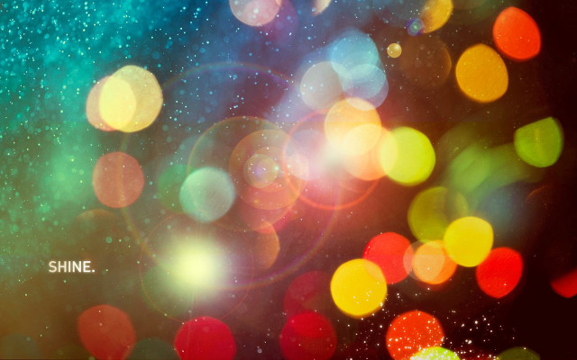 Blurry photo lights dark shine free wallpaper for desktop - medium preview image