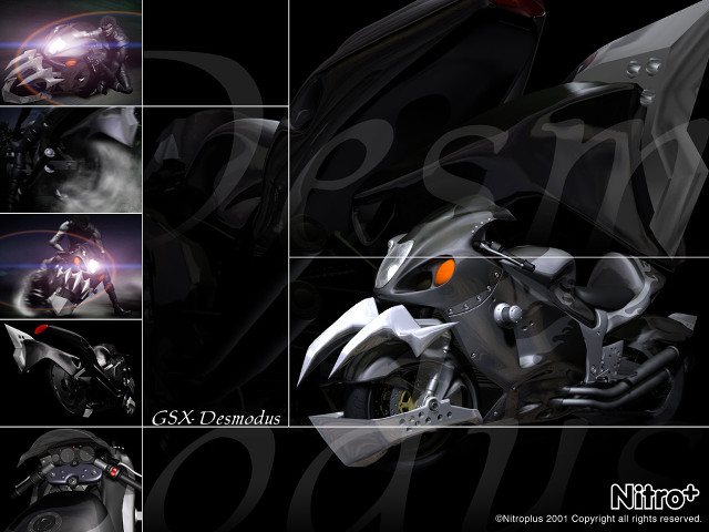 Motorcycle black white red eyes free wallpaper for desktop - medium preview image