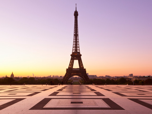 Eiffel tower sunset paris beautiful #2 free wallpaper for desktop - medium preview image