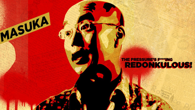 Man glasses red background red #2 free wallpaper for desktop - medium preview image