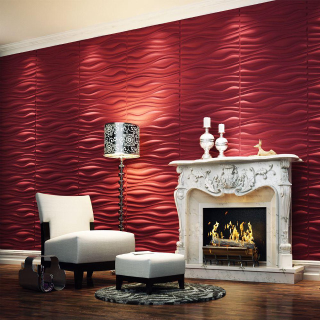 Living room fireplace chair red free wallpaper for tablet - medium preview image