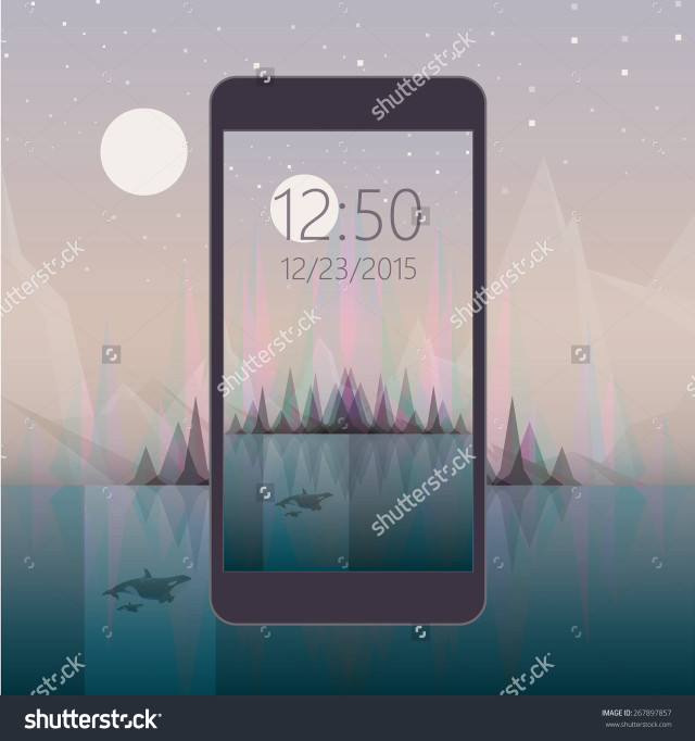 Smartphone moonlight night sky starry free wallpaper for tablet - medium preview image