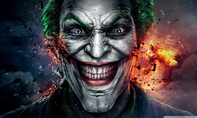 Joker dark knight green hair #2 free wallpaper for desktop - medium preview image