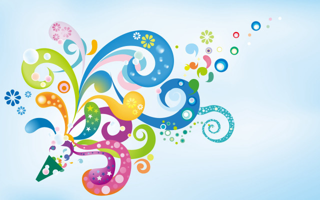 Colorful abstract background blue sky #4 free wallpaper for desktop - medium preview image