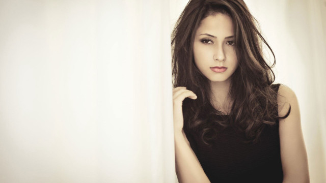 Woman long hair curtain hand #2 free wallpaper for desktop - medium preview image