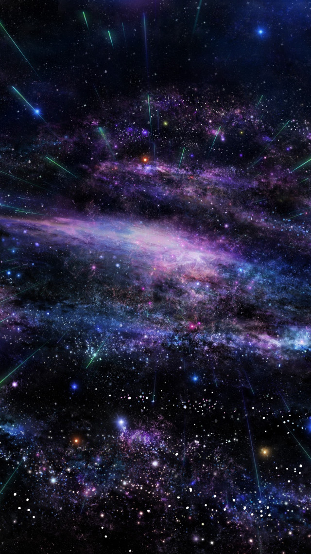 Colorful space filled with stars #2 free wallpaper for mobile - medium preview image