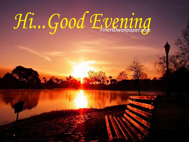 Bench lake sunset god evening free wallpaper for desktop - medium preview image