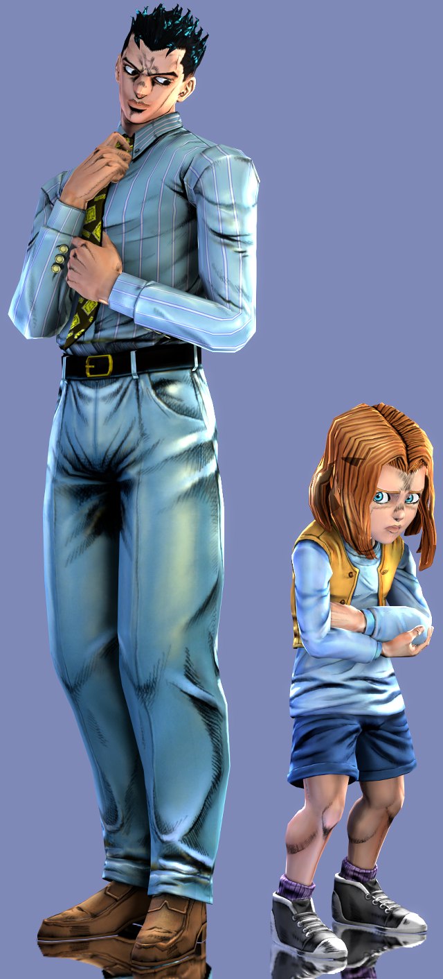 Man woman blue background dada free wallpaper for mobile - medium preview image