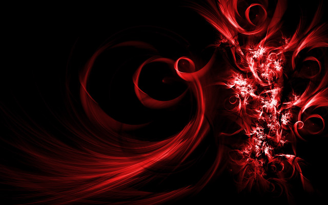 Red abstract background swirls curves #2 free wallpaper for desktop - medium preview image