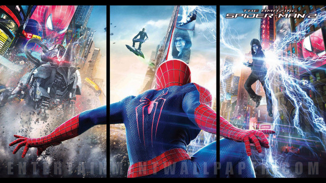 Spiderman movie poster suit urban free wallpaper for desktop - medium preview image