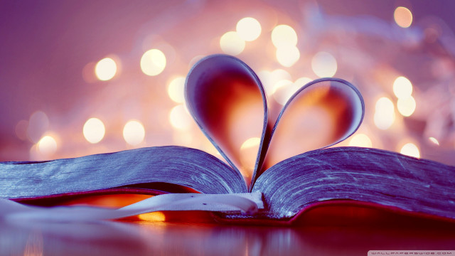 Book heart pages table blurry #6 free wallpaper for desktop - medium preview image