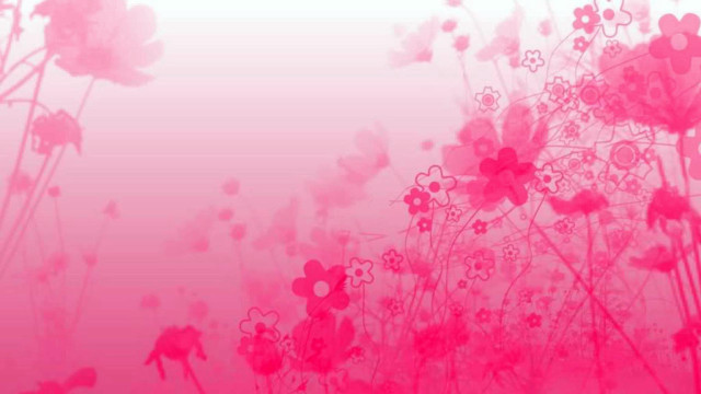 Pink background flowers grass sky free wallpaper for desktop - medium preview image