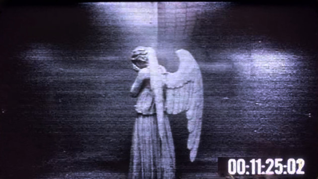 Tv screen angel statue clock free wallpaper for desktop - medium preview image