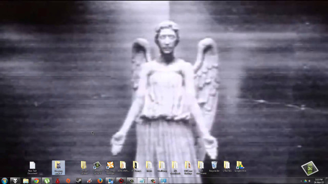 Angel statue black white computer free wallpaper for desktop - medium preview image