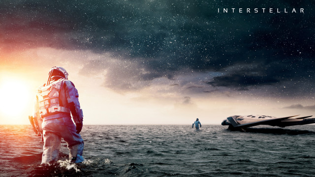 Man boat ocean space suit free wallpaper for desktop - medium preview image