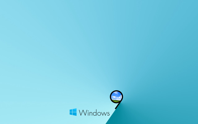 Blue wall window blue sky free wallpaper for desktop - medium preview image