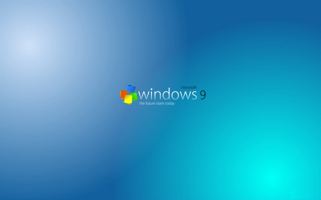 Blue wall windows logo background #2 free wallpaper for desktop - medium preview image