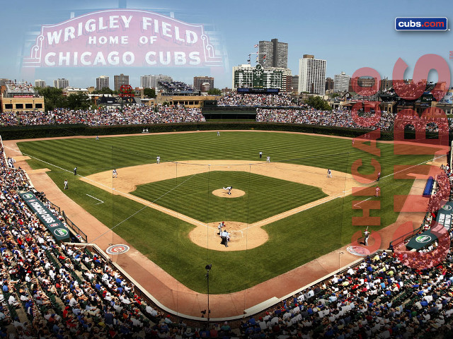 Wrigley field chicago cubs baseball free wallpaper for desktop - medium preview image