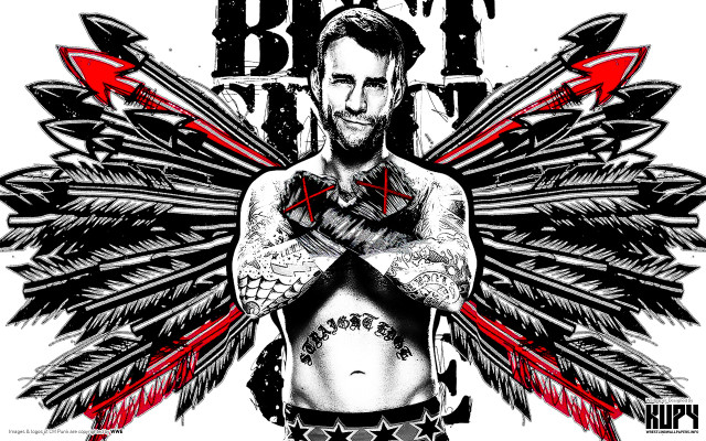 Tattooed man wings blackwhite red free wallpaper for desktop - medium preview image