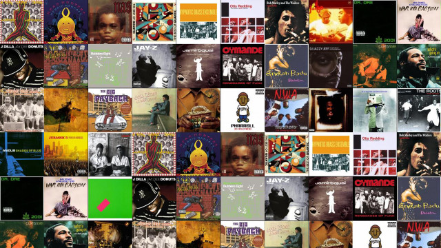 Collage album covers man woman free wallpaper for desktop - medium preview image