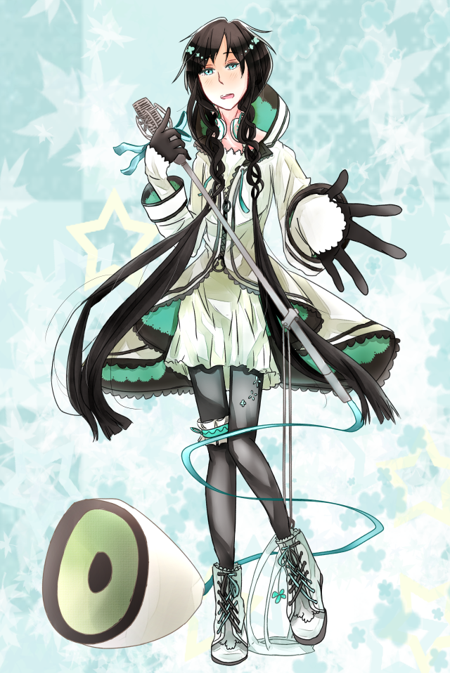 Girl black hair white coat free wallpaper for mobile - medium preview image