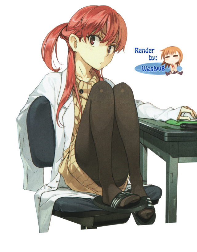 Girl sitting desk laptop cartoon free wallpaper for mobile - medium preview image