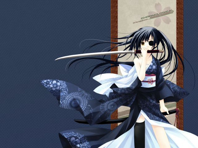 Woman dress sword book hand free wallpaper for desktop - medium preview image