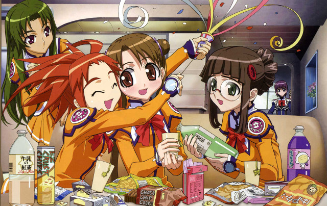 Girls table food drinks gathering free wallpaper for desktop - medium preview image