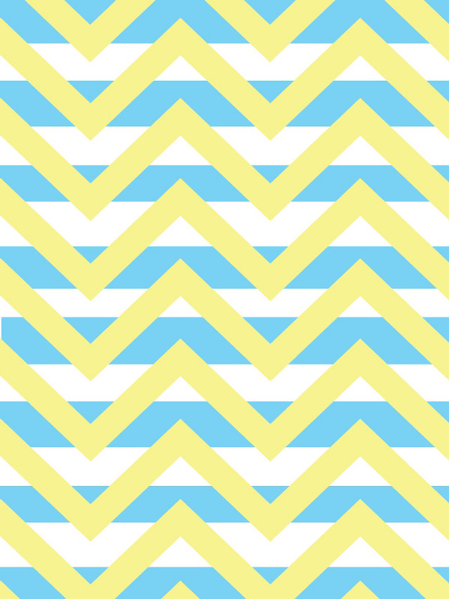 Blue yellow zigzag pattern white free wallpaper for mobile - medium preview image