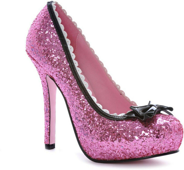 Pink high heeled shoe bow free wallpaper for tablet - medium preview image