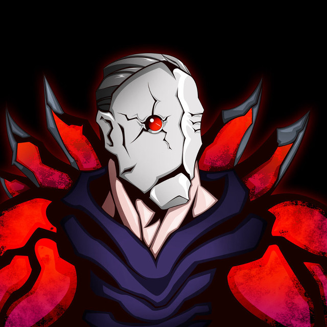 Demonic man red eyes white free wallpaper for tablet - medium preview image