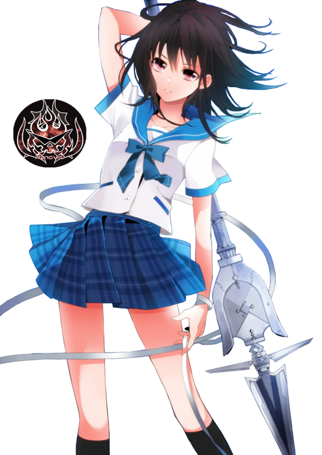 Girl sword uniform holding bird free wallpaper for mobile - medium preview image