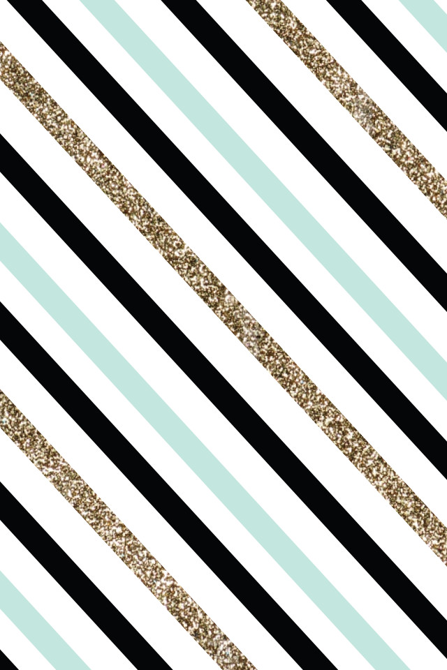 Striped pattern gold glitter black free wallpaper for mobile - medium preview image