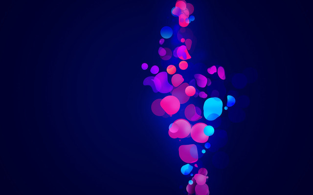 Blue background cross circles dots #2 free wallpaper for desktop - medium preview image