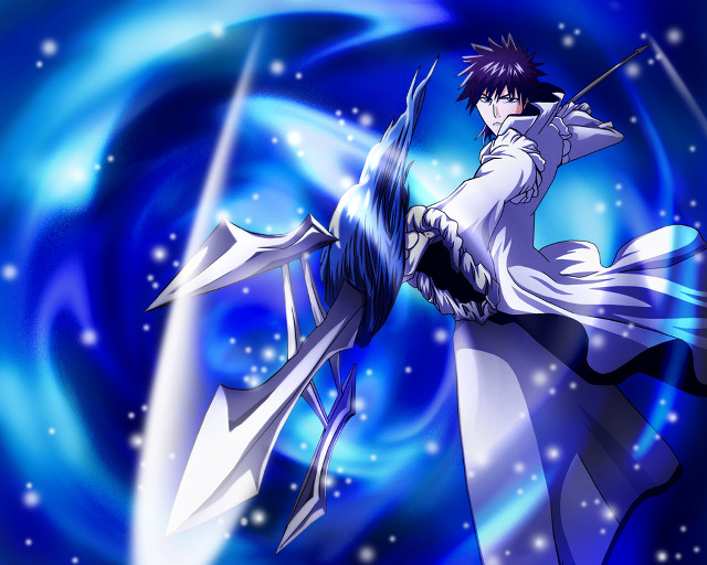 Man white dress sword blue #2 free wallpaper for desktop - medium preview image