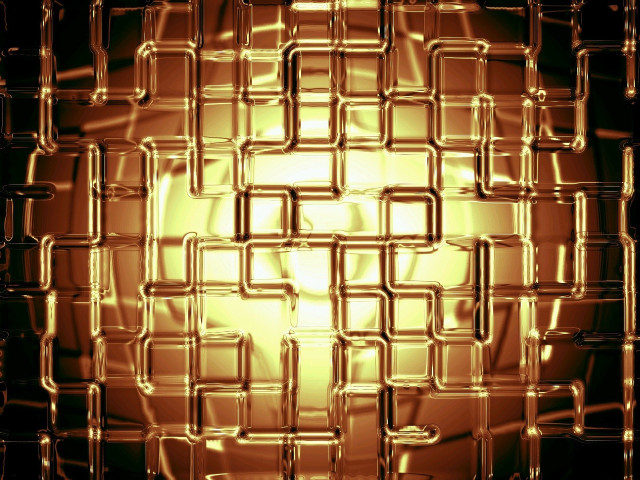 Yellow background squares pattern center free wallpaper for desktop - medium preview image