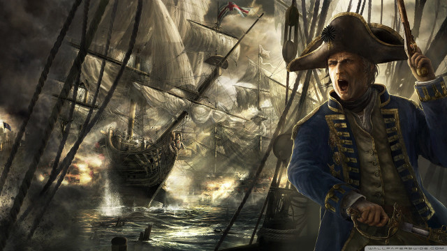 Pirate boat gun ship background free wallpaper for desktop - medium preview image