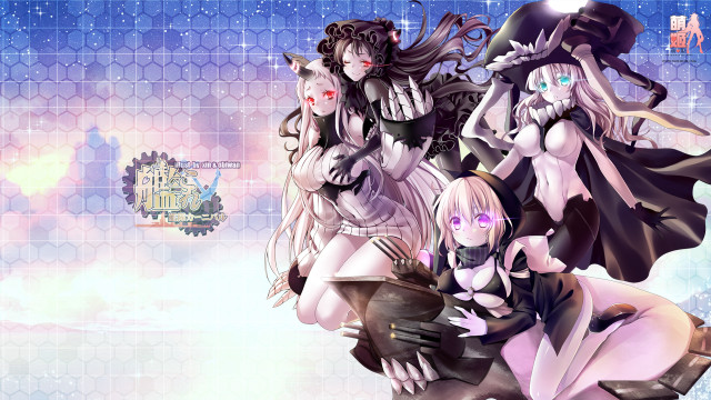 Anime characters group blue sky #16 free wallpaper for desktop - medium preview image