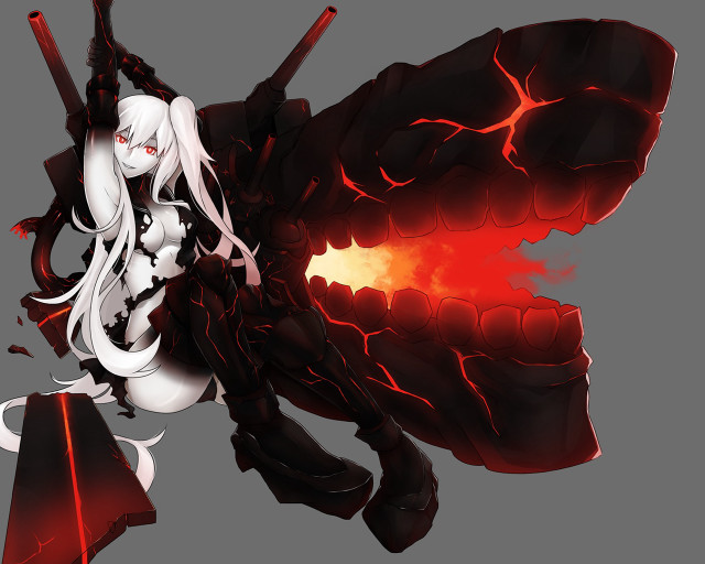Woman white hair sword flying free wallpaper for desktop - medium preview image
