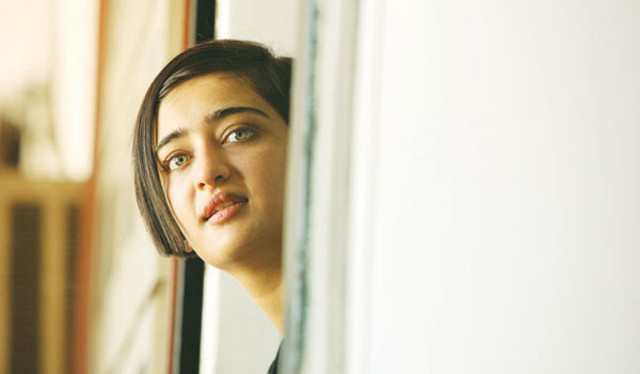 Woman looking out window empty free wallpaper for desktop - medium preview image