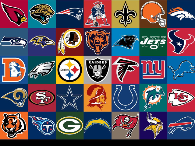 Nfl logos multicolored background squares free wallpaper for desktop - medium preview image