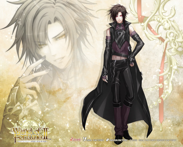 Anime black coat gold dragon free wallpaper for desktop - medium preview image