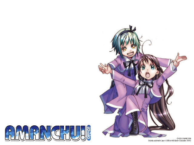 Anime characters hugging arms around #4 free wallpaper for desktop - medium preview image