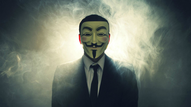 Man suit mask cigarette face free wallpaper for desktop - medium preview image