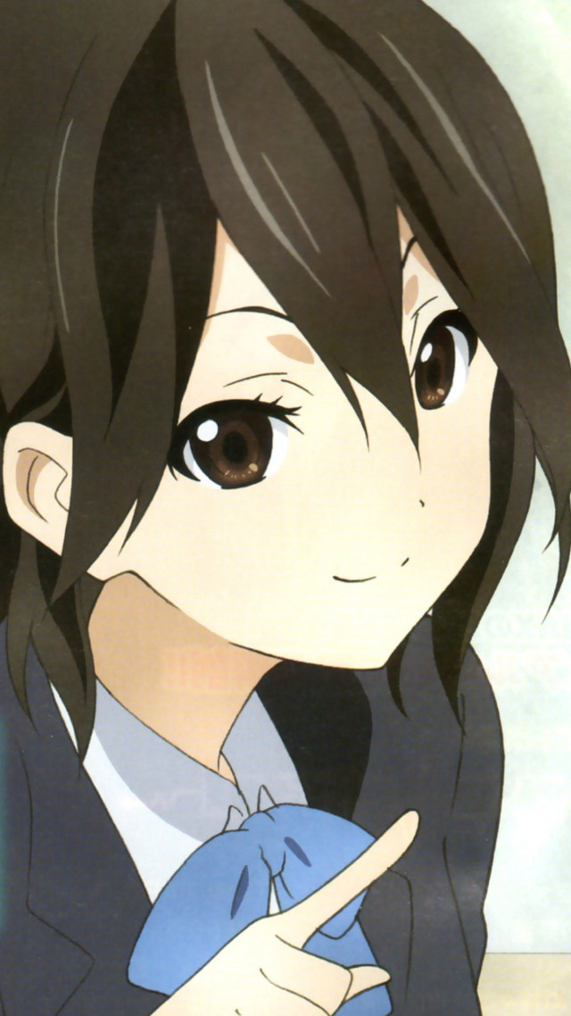 Girl long black hair blue #6 free wallpaper for mobile - medium preview image