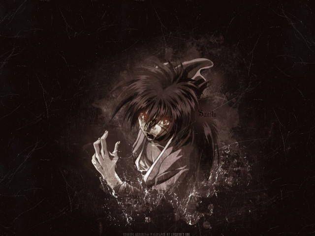 Man long hair demon face free wallpaper for desktop - medium preview image