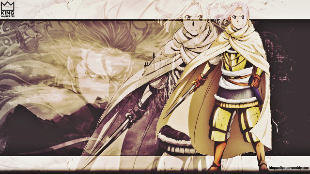 Anime character sword white robe free wallpaper for desktop - medium preview image