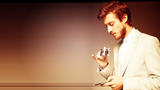 Man suit cellphone wine glass free wallpaper for desktop - medium preview image