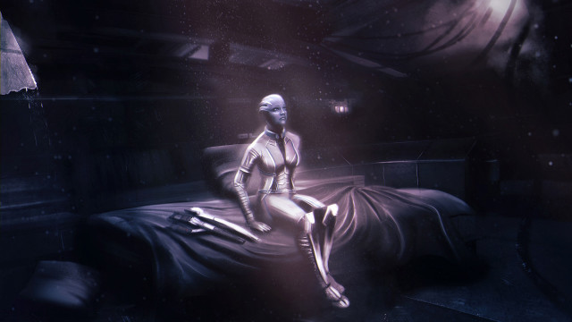 Eve rider astronaut space art free wallpaper for desktop - medium preview image