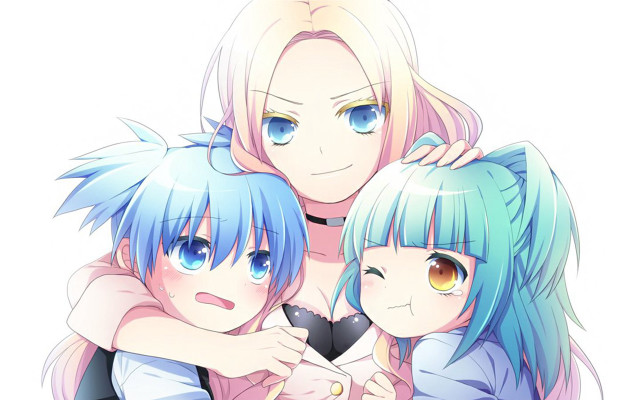 Anime girls blue hair blue #2 free wallpaper for desktop - medium preview image